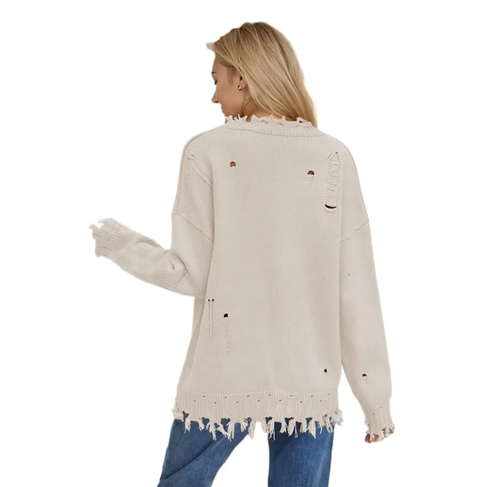 Women Fashion Casual Independence Day National Flag Long-Sleeve Sweater - Image 3