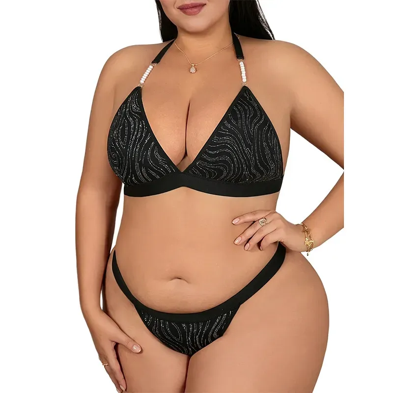 Plus Size Women Sexy Underwear Two-Piece Set - Image 5