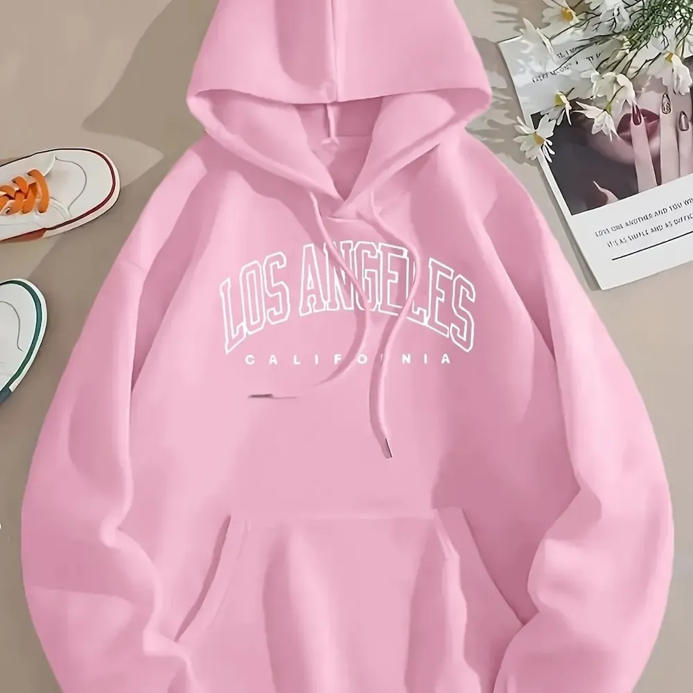 Women Casual Letter-Print Loose Hoodie - Image 21