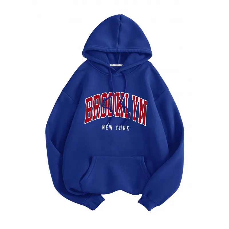 Casual Fashion Printed Loose Fleece-Lined Hoodie - Image 27