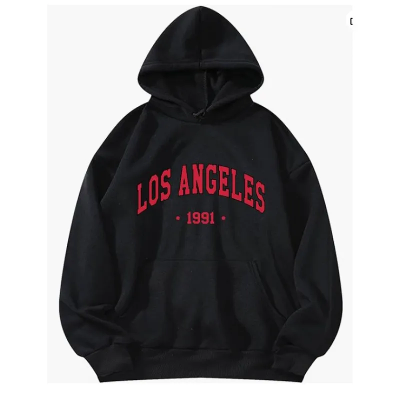 Casual Fashion Printed Loose Fleece-Lined Hoodie - Image 30
