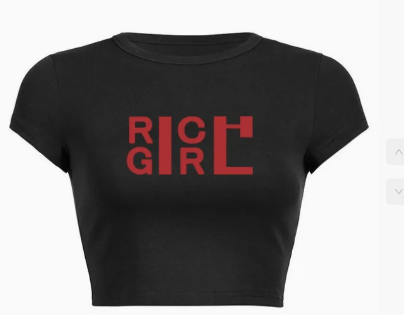 Women Fashion Sexy Letter Printed Short-Sleeve Slim-Fit T-Shirt - Image 5