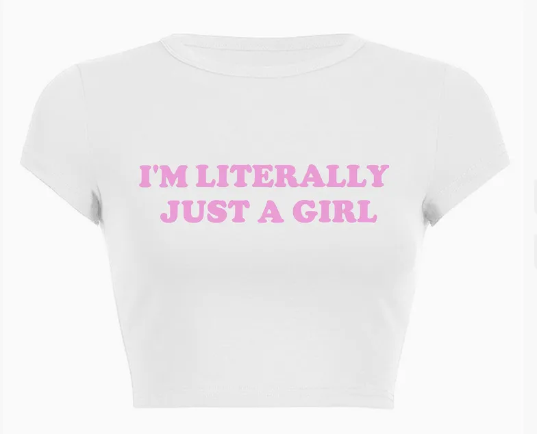 Women Fashion Sexy Letter Printed Short-Sleeve Slim-Fit T-Shirt - Image 7