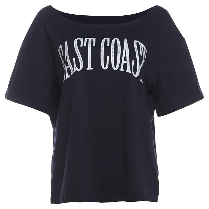 Summer Women Street Fashion Letter Print Short Sleeve T-Shirt - Image 5