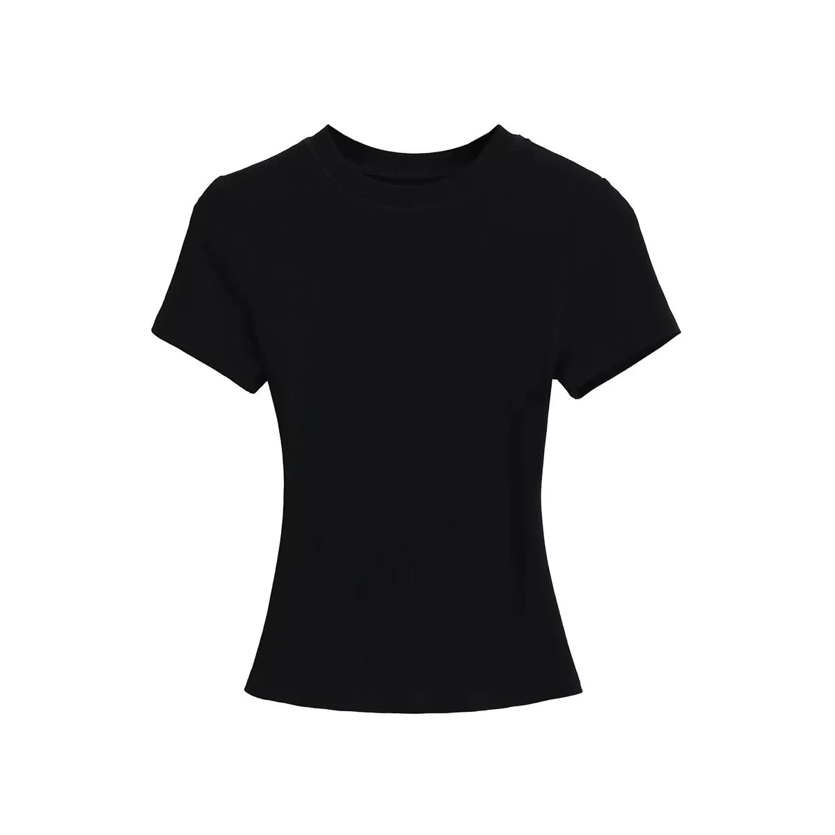 Women Simple Solid Color Short Sleeve T-Shirt - Image 6