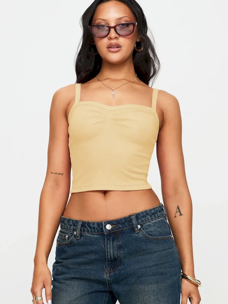 Women Fashion Solid Color Cropped Camisole - Image 9