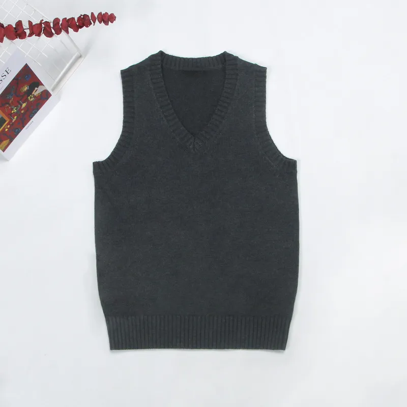 Women Fashion Solid Color V-Neck Sleeveless Knitwear - Image 17