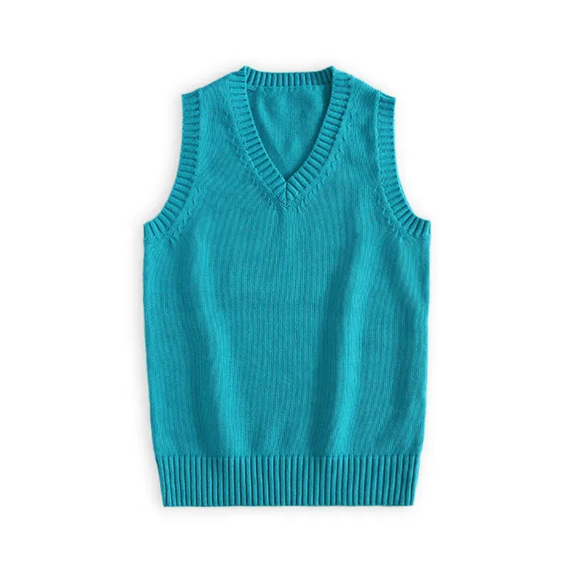 Women Fashion Solid Color V-Neck Sleeveless Knitwear - Image 25