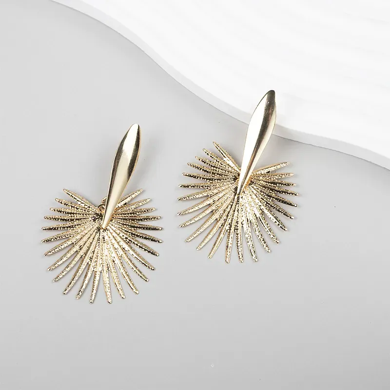 Wholesale Unique Disc Exaggerated Fashion Earrings - Image 5