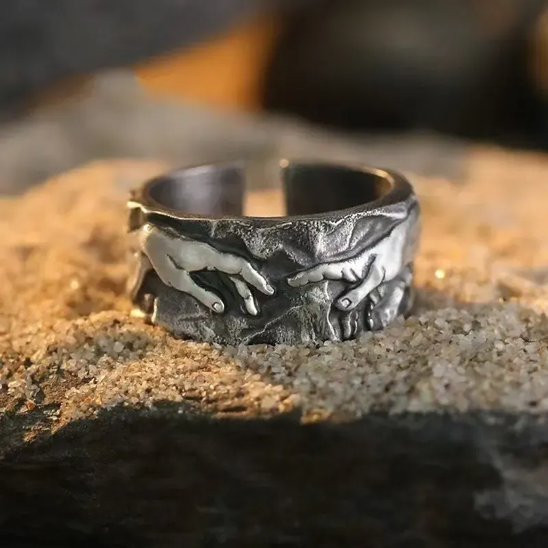 Wholesale Men Fashion Retro Hand Of God Ring