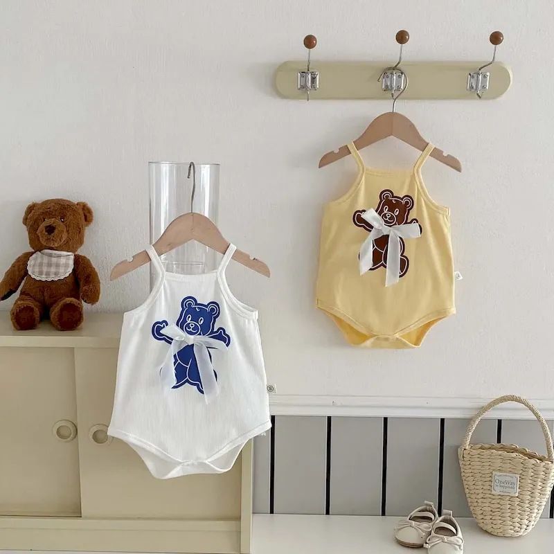 Wholesale Kids Baby Boys Girls Casual Cute Cartoon Romper - Image 3