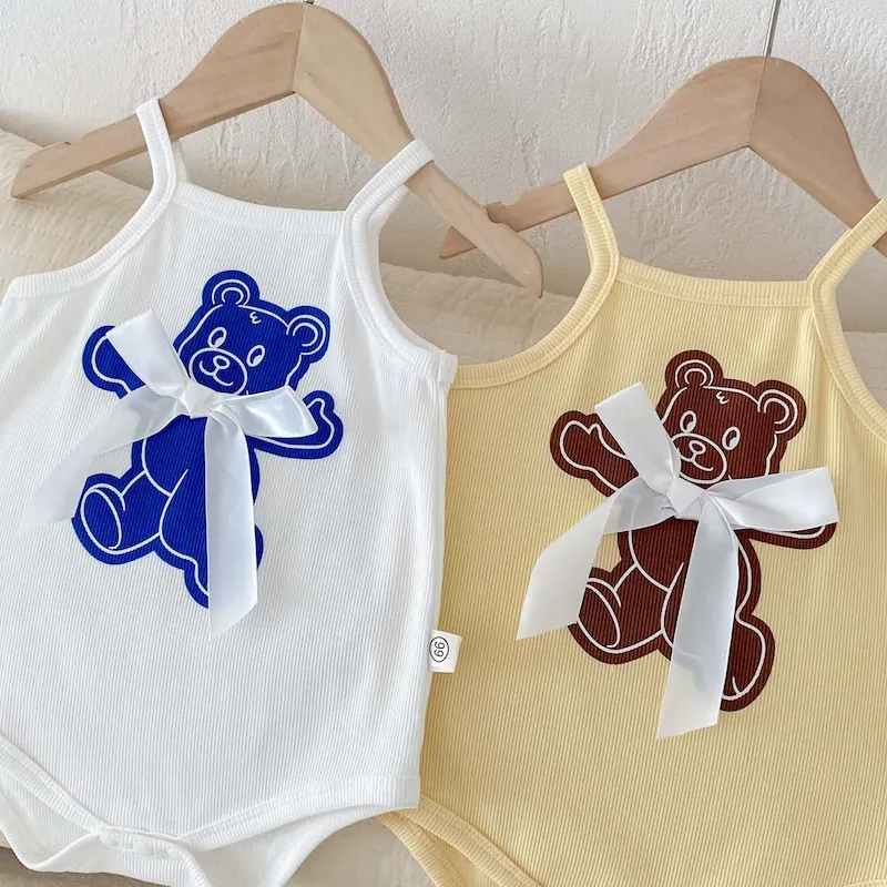 Wholesale Kids Baby Boys Girls Casual Cute Cartoon Romper - Image 4