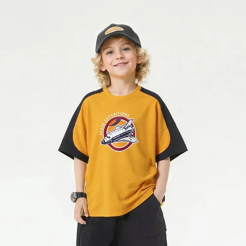Wholesale Boys Casual Fashion Printed Short-Sleeved T-Shirt - Image 6