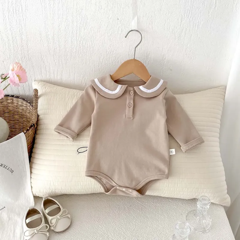 Wholesale Kids Baby Boys Girls Casual Cute Long Sleeve Romper - Image 7