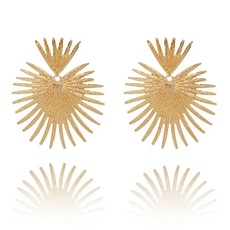 Wholesale Unique Disc Exaggerated Fashion Earrings - Image 4