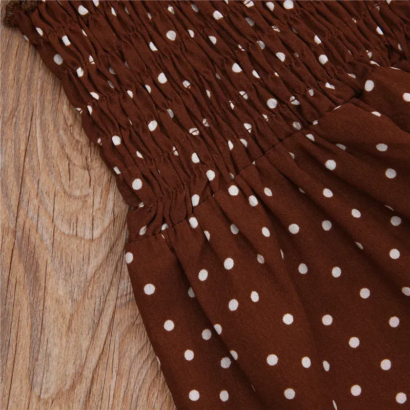 Wholesale Girls Fashion Polka Dot Casual Jumpsuit - Image 3
