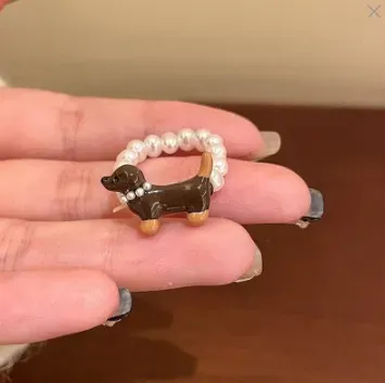 Wholesale Cartoon Cute Drop Glaze Cat Ring - Image 3