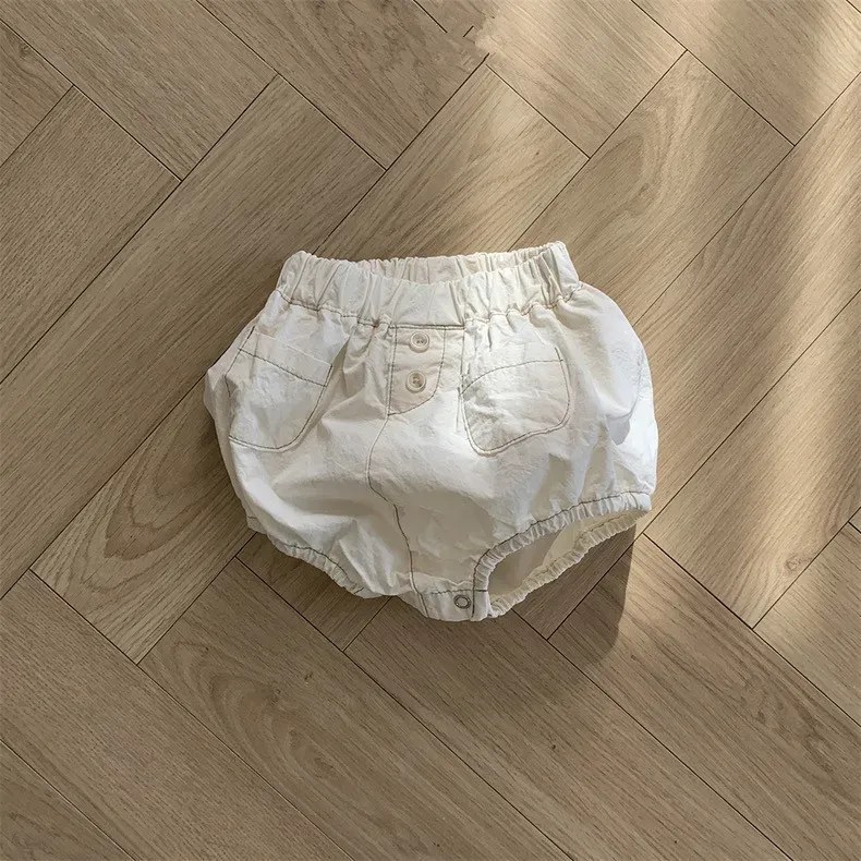 Wholesale Baby Simple Solid Color Shorts - Image 4