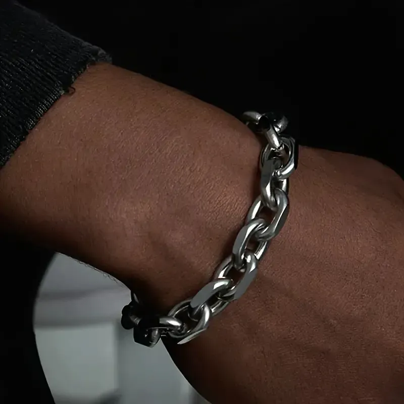 Wholesale Men Fashion Simple Titanium Steel Bracelet